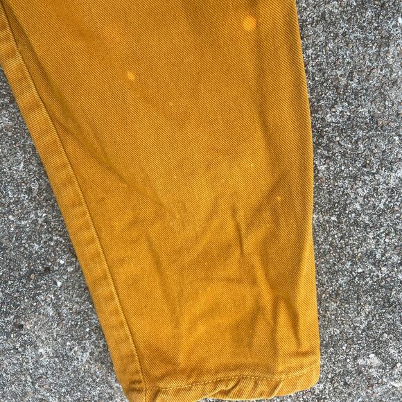 Vintage 90s BONGO Yellow Button Fly Mom Jeans 28” Petite Short - Picture 8 of 9